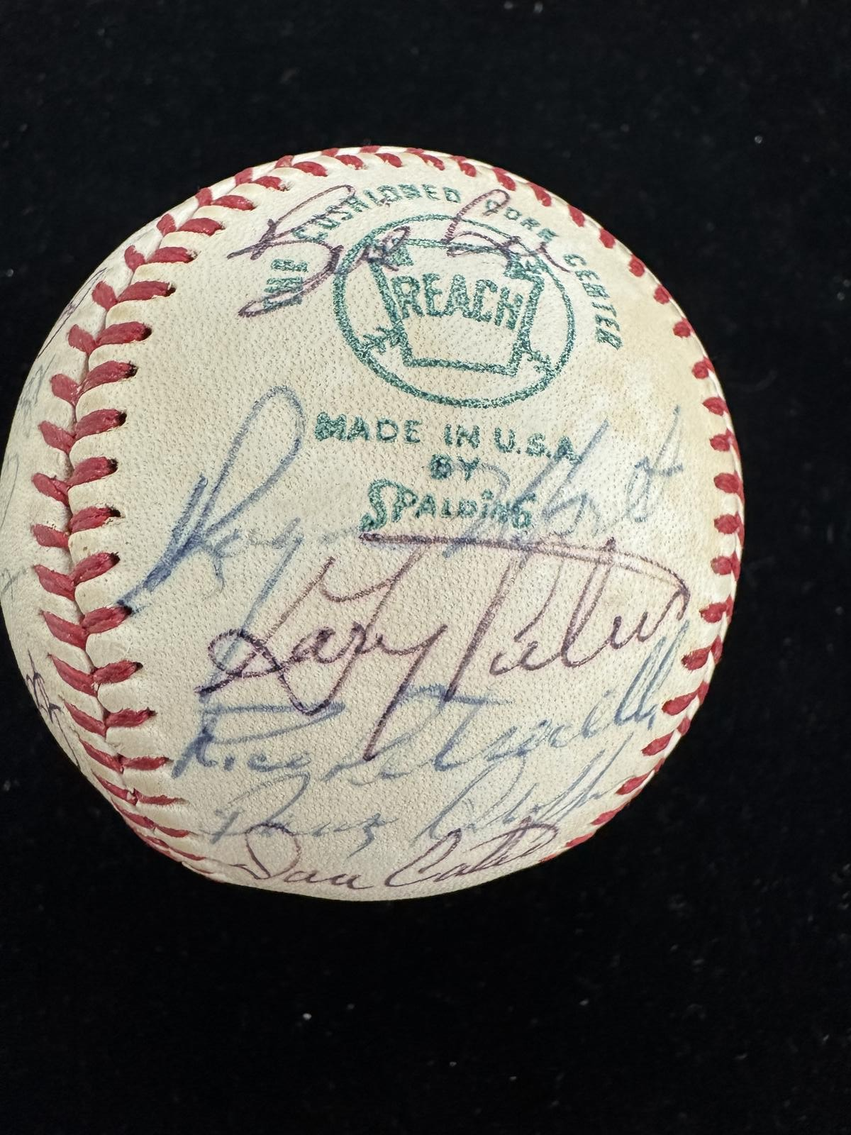 1972 Boston Red Sox Team Signed Baseball Fisk Rookie Year Beckett LOA4