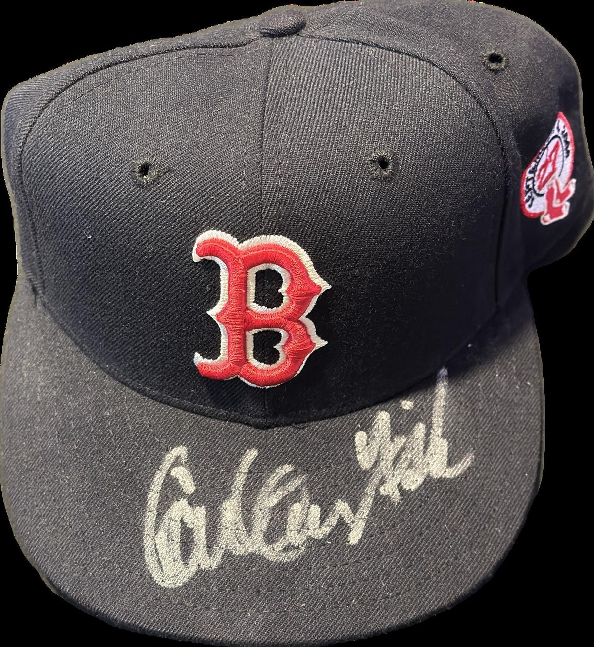 Carlton Fisk Signed Boston Red Sox Commemorative #27 Hat Beckett0